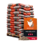Heizfuxx — Pelety drzewne z twardego drewna 6 mm ENplus A1 — 15 kg × 65 worków