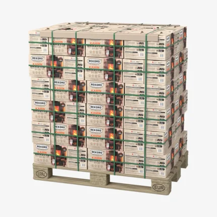 Brykiety Rekord z węgla brunatnego 10 kg w torbie — paleta (90 × 10 kg)
