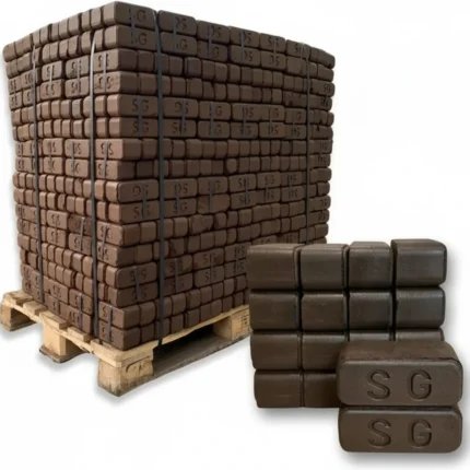 Feuerpracht Premium — Brykiety torfowe 960 kg paleta — długi czas palenia