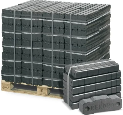Brykiety Rekord z węgla brunatnego — paleta 1000 kg — brykiety premium o długim żarzeniu